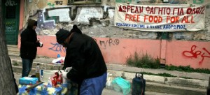 Poverty on the streets of downtown Athens. The authorities registered 20 percent more homeless in 2011.  Credit: photo: DPA
