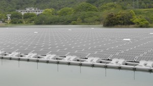 Japanese floating solar panel installation