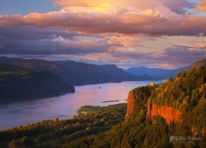 "Columbia River Gorge at Sunset"  Credit: Chip Phillips 