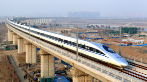 A high-speed train in Beijing. Credit: Reuters/China Daily 