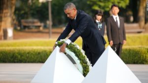 President Obama lays wreath on Hiroshima Peace Memorial Credit: CNN