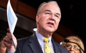 Republican Representative Tom Price (R-GA) proposed by Donal Trump as the new Secretary of Health and Home Services. Credit: Reuters